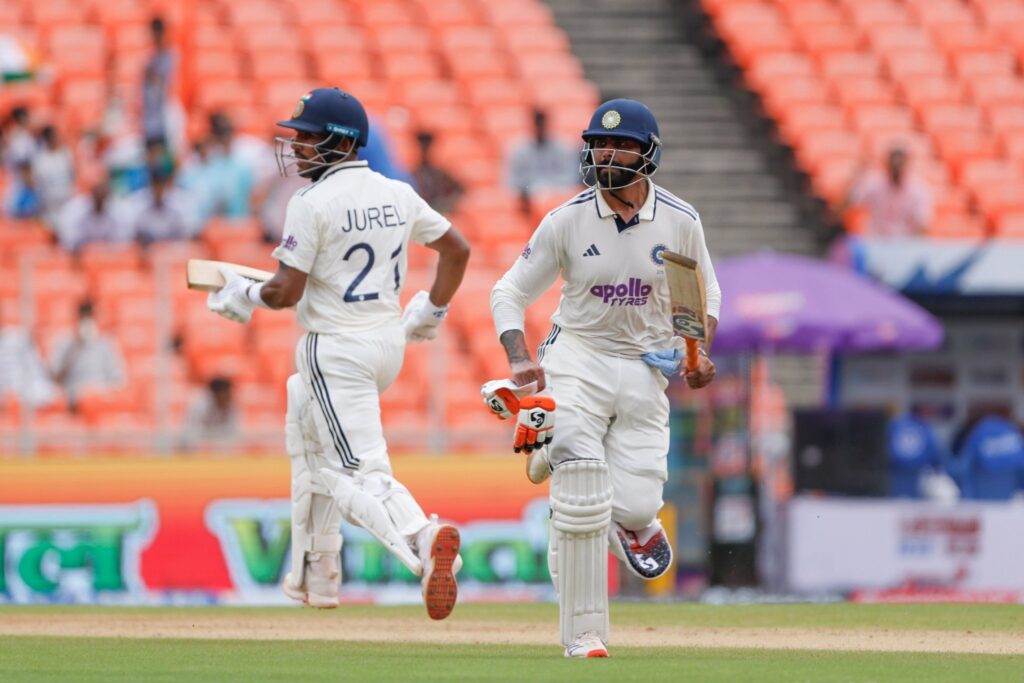 KL Rahul, Dhruv Jurel, Ravindra Jadeja score tons as India destroy West Indies on Day 2 of 1st test match