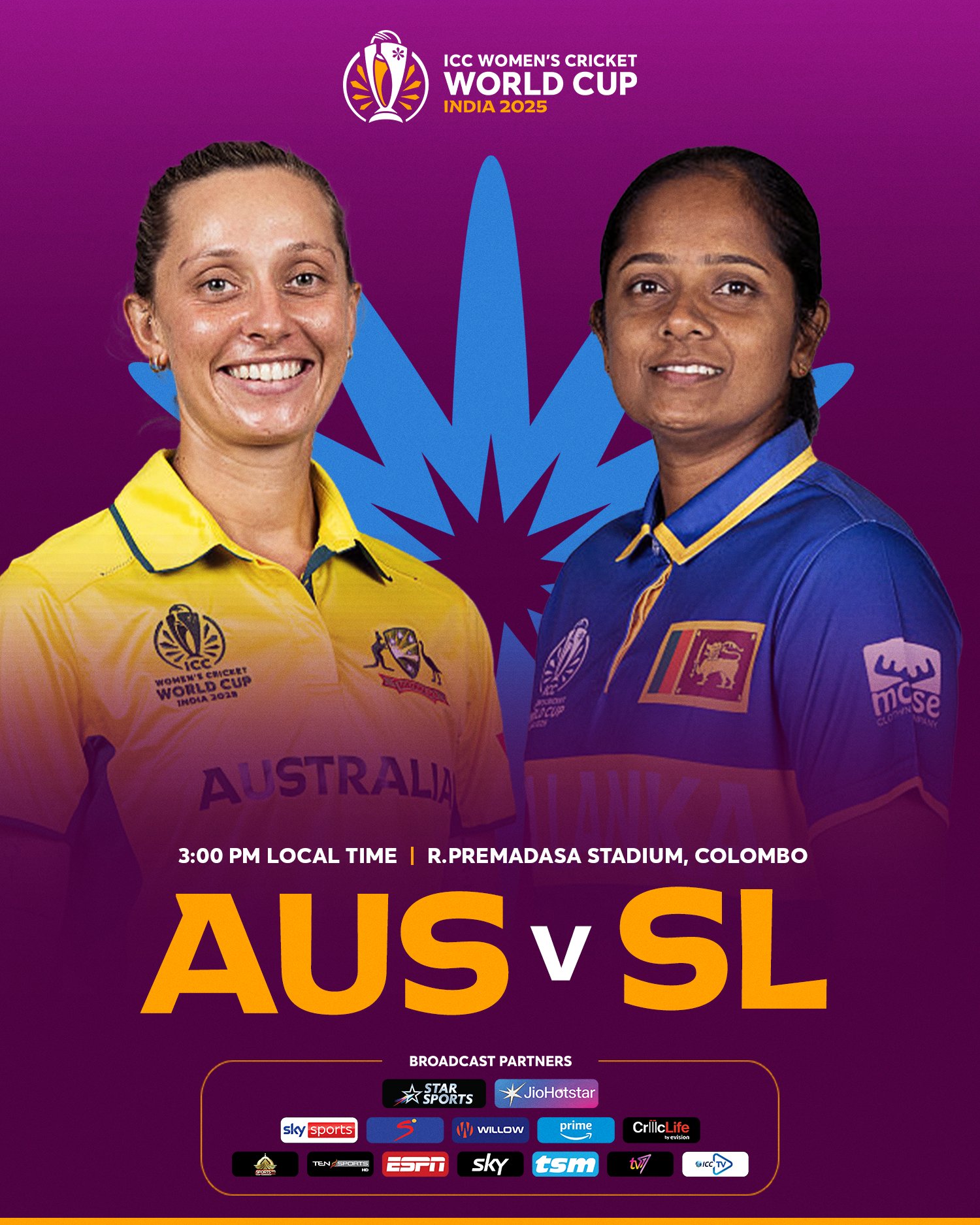 Sri Lanka vs Australia 1 ICC Womens World Cup 2025