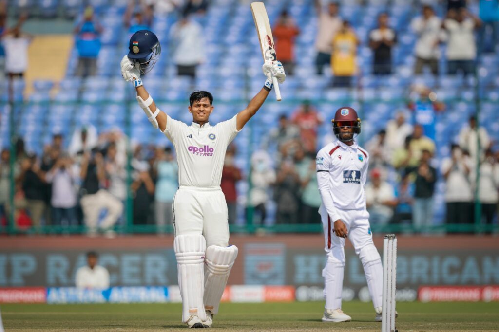Yashasvi Jaiswal scores a vicious 173 as India dominates West Indies on Day 1 of the 2nd test match